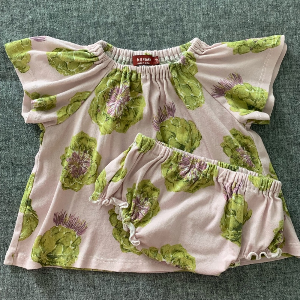 Milkbarn artichoke bloomer set